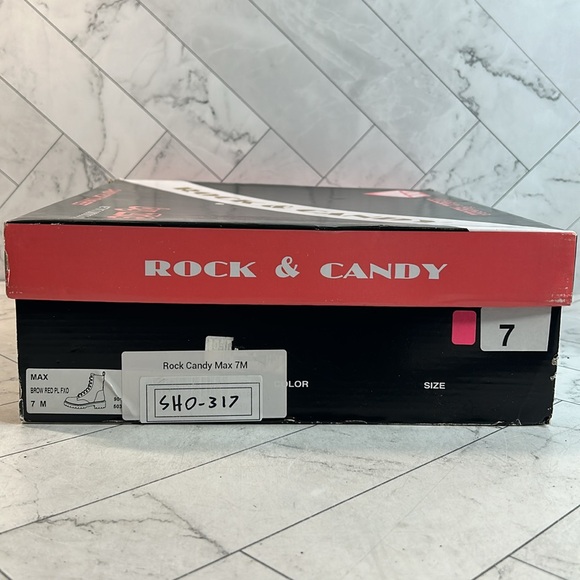 NWT Rock & Candy Max Women’s Flannel Plaid Pattern Boot  Side Zip Shoes 7M - Picture 9 of 9